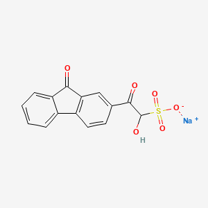 molecular formula C15H9NaO6S B1343605 Sodium 1-hydroxy-2-oxo-2-(9-oxo-9H-fluoren-2-yl)-ethanesulfonate CAS No. 51367-77-2
