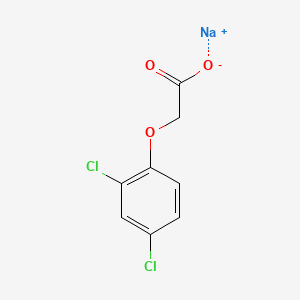 molecular formula C8H6Cl2O3.Na<br>C8H6Cl2NaO3 B1343606 Sodium (2,4-dichlorophenoxy)acetate CAS No. 2702-72-9