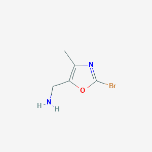 molecular formula C5H7BrN2O B13436084 (2-Bromo-4-methyl-1,3-oxazol-5-yl)methanamine 