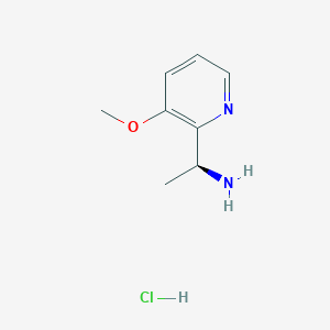 molecular formula C8H13ClN2O B13436088 (S)-1-(3-Methoxypyridin-2-YL)ethanamine hcl 