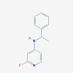 molecular formula C13H13FN2 B13436098 2-fluoro-N-(1-phenylethyl)pyridin-4-amine 