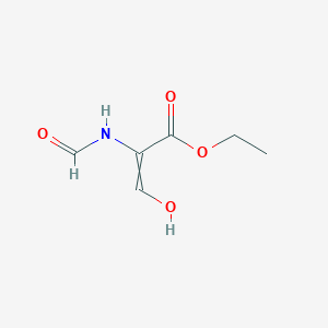 2-Propenoic acid, 2-(formylamino)-3-hydroxy-, ethyl ester