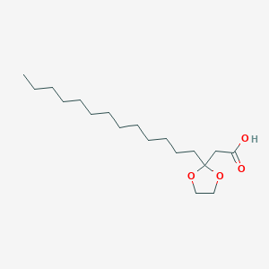 molecular formula C18H34O4 B13436101 2-Tridecyl-1,3-dioxolane-2-acetic Acid 