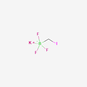 molecular formula CH2BF3IK B1343612 Potassium trifluoro(iodomethyl)borate CAS No. 888711-47-5