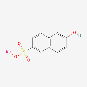 molecular formula C10H8KO4S B1343617 Potassium 6-hydroxynaphthalene-2-sulfonate CAS No. 833-66-9