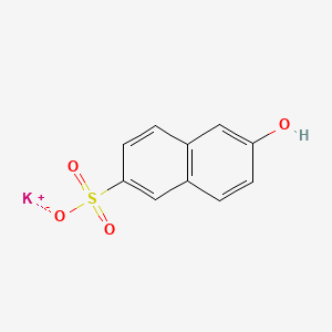 molecular formula C10H7KO4S B1343617 Potassium 6-hydroxynaphthalene-2-sulfonate CAS No. 833-66-9
