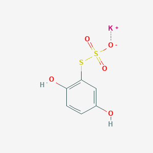 molecular formula C6H5KO5S2 B1343619 S-(2,5-二羟基苯基)硫代硫酸钾 CAS No. 88891-36-5