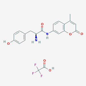 molecular formula C21H19F3N2O6 B13436253 H-Tyr-AMC.TFA 