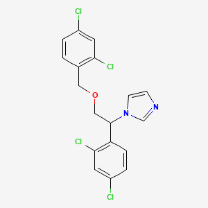 molecular formula C18H14Cl4N2O B13436265 iso-Miconazole (1-[1-(2,4-Dichlorophenyl)-2-[(2,4-dichlorophenyl)methoxy]ethyl]-1H-imidazole) 