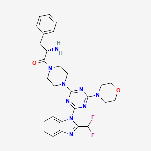 molecular formula C28H31F2N9O2 B13436314 MIPS-9922 