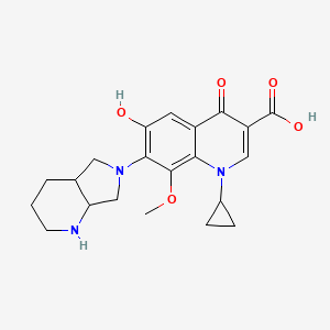 molecular formula C21H25N3O5 B13436326 6-Hydroxymoxifloxacin 