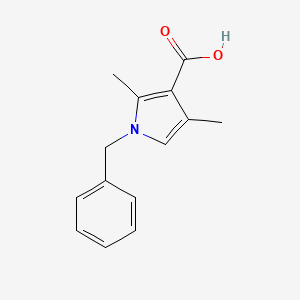 molecular formula C14H15NO2 B1343634 1-Benzyl-2,4-dimethylpyrrole-3-carboxylic acid 