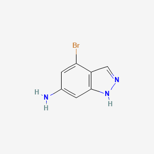 molecular formula C7H6BrN3 B1343638 4-溴-1H-吲唑-6-胺 CAS No. 885518-53-6