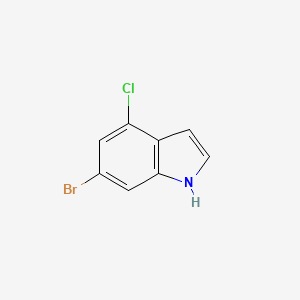 molecular formula C8H5BrClN B1343641 6-溴-4-氯-1H-吲哚 CAS No. 885519-01-7