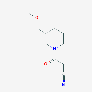 molecular formula C10H16N2O2 B13436423 3-(3-(Methoxymethyl)piperidin-1-yl)-3-oxopropanenitrile 