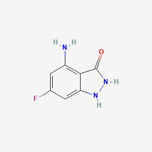 4-Amino-6-fluoro-1H-indazol-3-ol