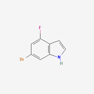molecular formula C8H5BrFN B1343648 6-溴-4-氟-1H-吲哚 CAS No. 885520-59-2
