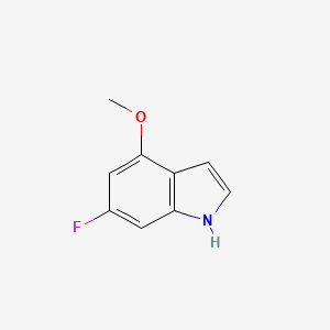 molecular formula C9H8FNO B1343650 6-fluoro-4-methoxy-1H-indole CAS No. 885521-02-8