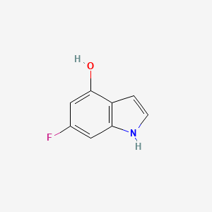 molecular formula C8H6FNO B1343651 6-Fluoro-1H-indol-4-ol CAS No. 885521-04-0