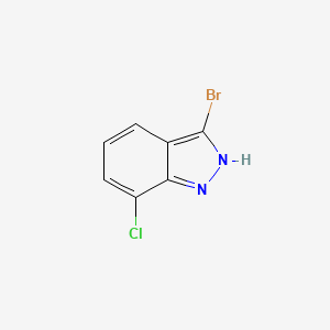 molecular formula C7H4BrClN2 B1343654 3-溴-7-氯-1H-吲唑 CAS No. 885521-96-0
