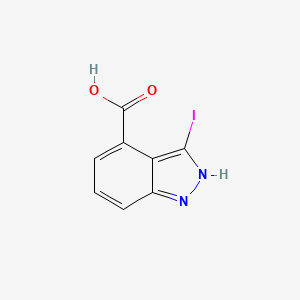 molecular formula C8H5IN2O2 B1343662 3-Iodo-1H-indazole-4-carboxylic acid CAS No. 885520-80-9