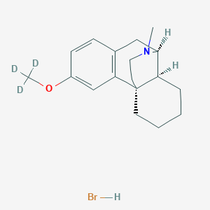 molecular formula C18H26BrNO B13436671 Dextromethorphan O-trideuteromethyl Hydrobromide Hydrate 