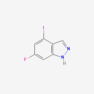 molecular formula C7H4FIN2 B1343674 6-Fluoro-4-iodo-1H-indazole CAS No. 887567-89-7