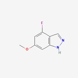 molecular formula C8H7FN2O B1343679 4-Fluoro-6-methoxy-1H-indazole CAS No. 887569-13-3