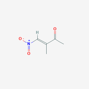 molecular formula C5H7NO3 B134368 (E)-3-Methyl-4-nitro-3-butene-2-one CAS No. 149795-00-6