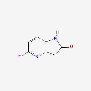molecular formula C7H5FN2O B1343683 5-Fluoro-1H-pyrrolo[3,2-b]pyridin-2(3H)-one CAS No. 887570-99-2