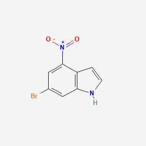 molecular formula C8H5BrN2O2 B1343684 6-bromo-4-nitro-1H-indole CAS No. 885520-50-3