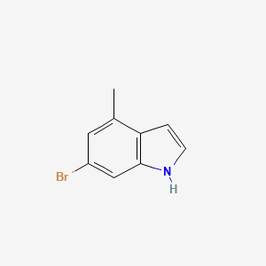 molecular formula C9H8BrN B1343686 6-Bromo-4-methyl-1H-indole CAS No. 885520-51-4