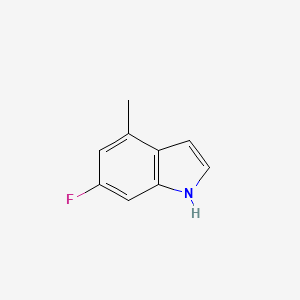 molecular formula C9H8FN B1343687 6-fluoro-4-methyl-1H-indole CAS No. 885521-06-2