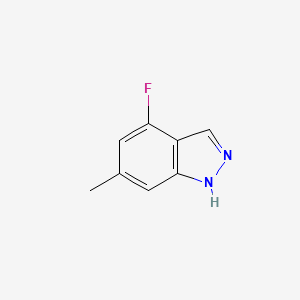 molecular formula C8H7FN2 B1343690 4-氟-6-甲基-1H-吲唑 CAS No. 885522-09-8