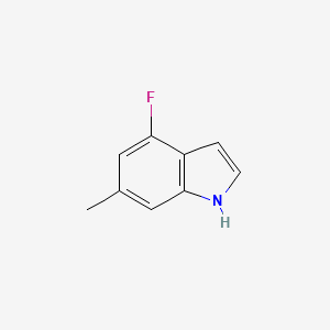 molecular formula C9H8FN B1343691 4-Fluoro-6-methyl-1H-indole CAS No. 885522-13-4