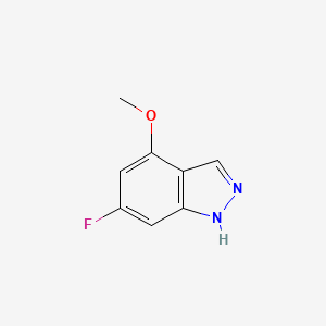 molecular formula C8H7FN2O B1343693 6-Fluoro-4-methoxy-1H-indazole CAS No. 885522-57-6