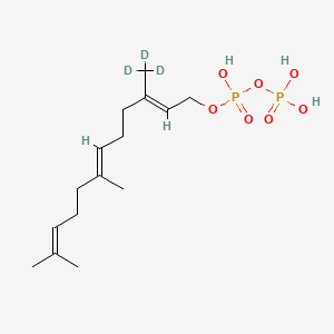 molecular formula C15H28O7P2 B13436978 Farnesyl Pyrophosphate-d3 Triammonium Salt 