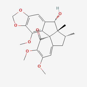 molecular formula C22H24O7 B13436984 Heteroclitin G 