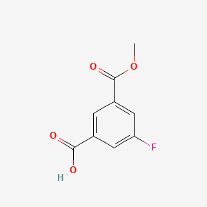 molecular formula C9H7FO4 B1343704 3-Fluoro-5-(methoxycarbonyl)benzoic acid CAS No. 660416-36-4