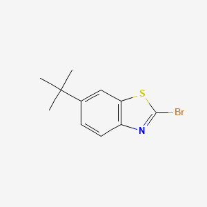 molecular formula C11H12BrNS B1343706 2-Bromo-6-(tert-butyl)benzo[d]thiazole CAS No. 898748-39-5