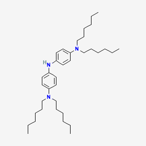 molecular formula C36H61N3 B13437133 N1-(4-(Dihexylamino)phenyl)-N4,N4-dihexylbenzene-1,4-diamine 