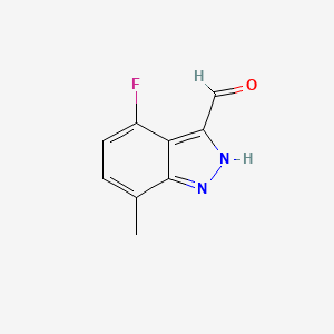 4-Fluoro-7-methyl-1H-indazole-3-carbaldehyde