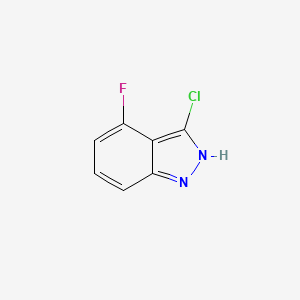 molecular formula C7H4ClFN2 B1343719 3-Chloro-4-fluoro-1H-indazole CAS No. 1000340-79-3