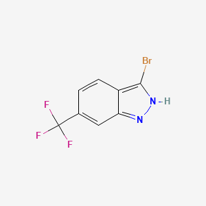molecular formula C8H4BrF3N2 B1343723 3-Bromo-6-(trifluoromethyl)-1H-indazole CAS No. 1000341-21-8
