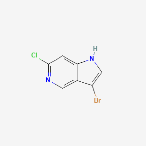 molecular formula C7H4BrClN2 B1343725 3-bromo-6-chloro-1H-pyrrolo[3,2-c]pyridine CAS No. 1000341-61-6