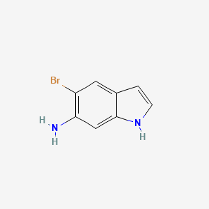 molecular formula C8H7BrN2 B1343728 5-Bromo-1H-indol-6-amine CAS No. 873055-33-5