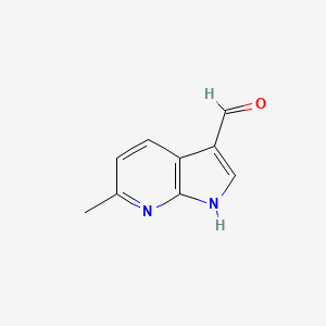 molecular formula C9H8N2O B1343732 6-Methyl-1h-pyrrolo[2,3-b]pyridine-3-carbaldehyde CAS No. 1000340-26-0