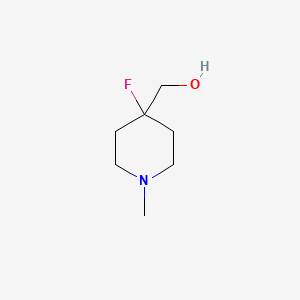 molecular formula C7H14FNO B1343734 (4-Fluoro-1-methylpiperidin-4-yl)methanol CAS No. 1000341-04-7