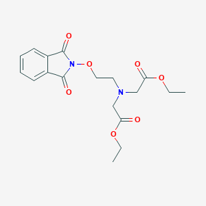 molecular formula C18H22N2O7 B134374 Diethyl N-[(2-Phthalimido)oxy]ethyl-N,N-Di-ethanoate CAS No. 156491-74-6