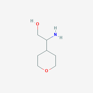 molecular formula C7H15NO2 B1343744 2-Amino-2-(tetrahydro-2H-pyran-4-YL)ethanol CAS No. 889949-63-7